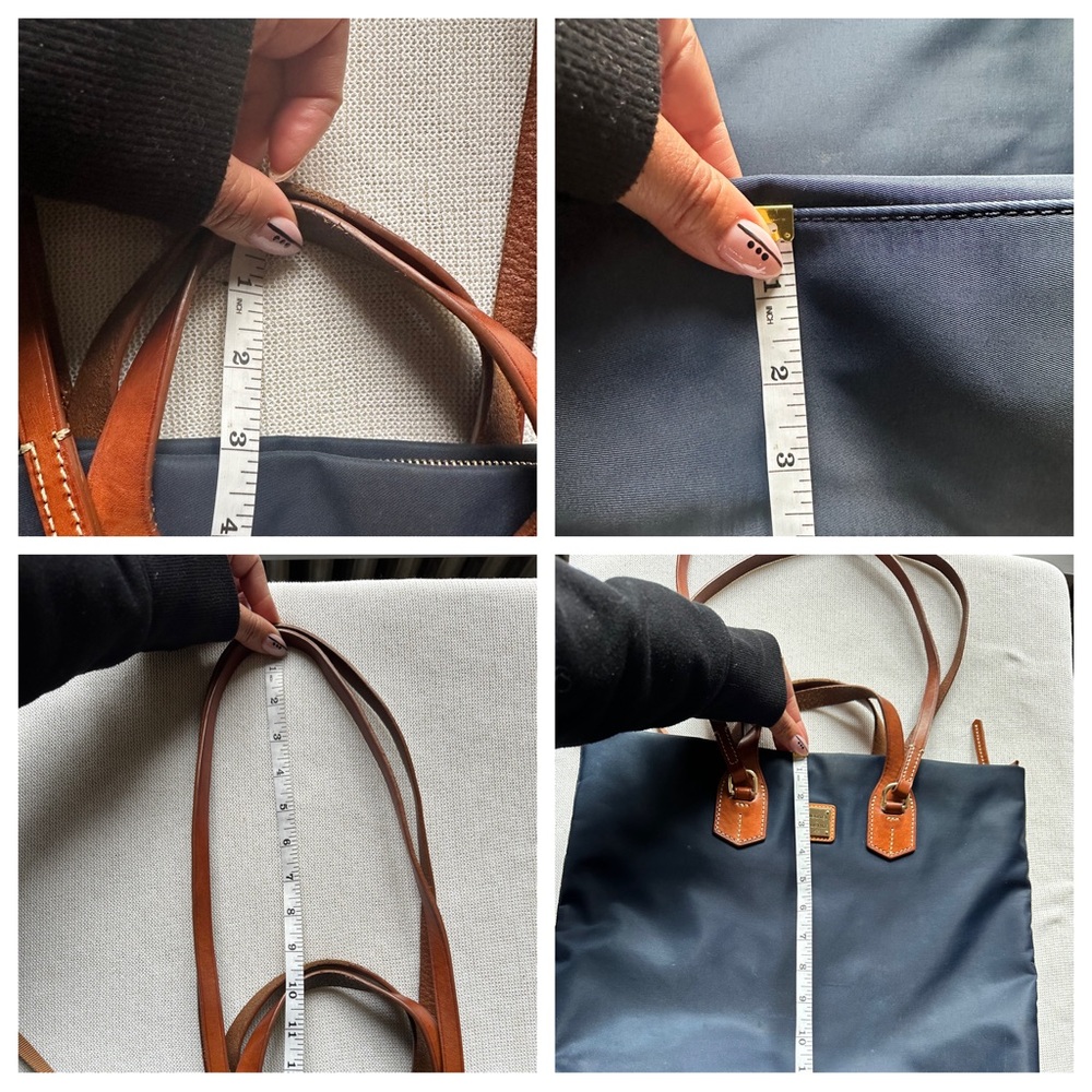 Dooney & Bourke Windham Nylon Leighton Tote in Dark Navy Blue - Picture 15 of 16